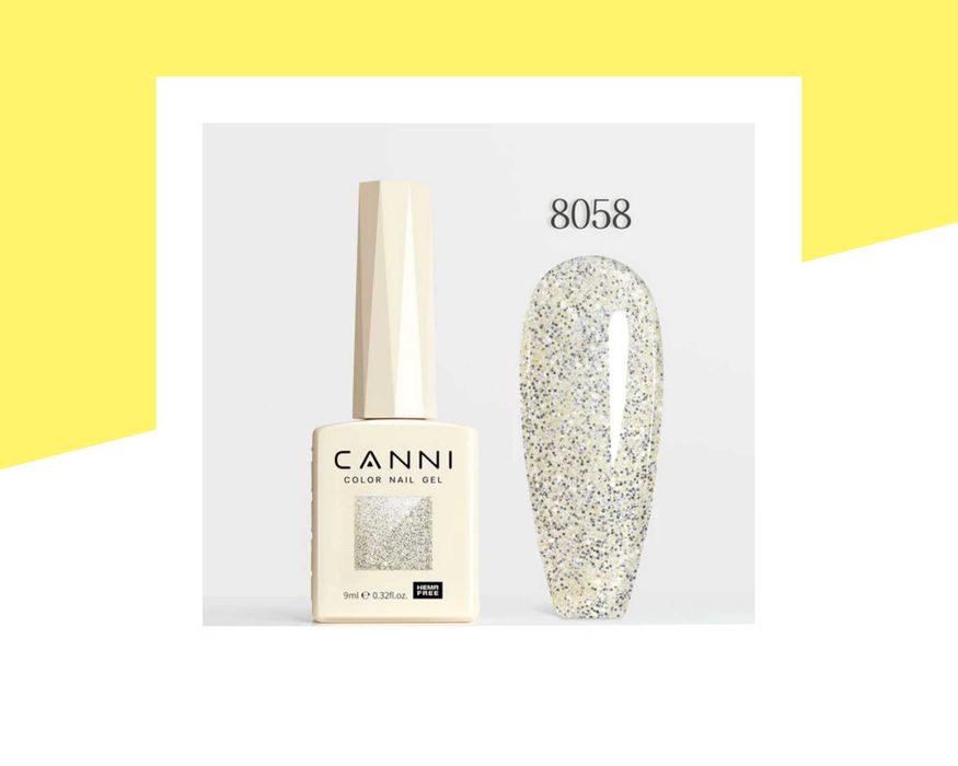 Професионален хипоалергенен гел лак серия Diamond Glitter CANNI – 9 мл