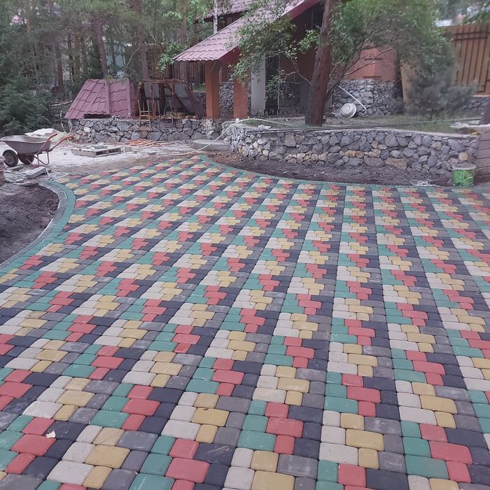 Брусчатка, укладка брусчатки