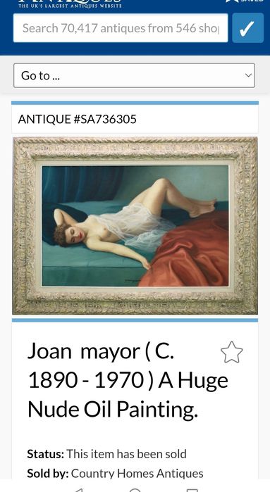 Pictură veche autentică de colecție /vintage/Antiques/Nud