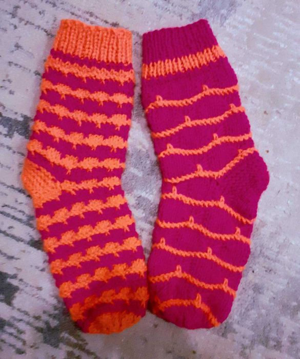 Носки вязаные взрослые