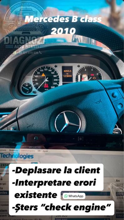 Diagnoza auto 24/24H! Serviciu URGENTA Direct la tine! Solutii pe loc!