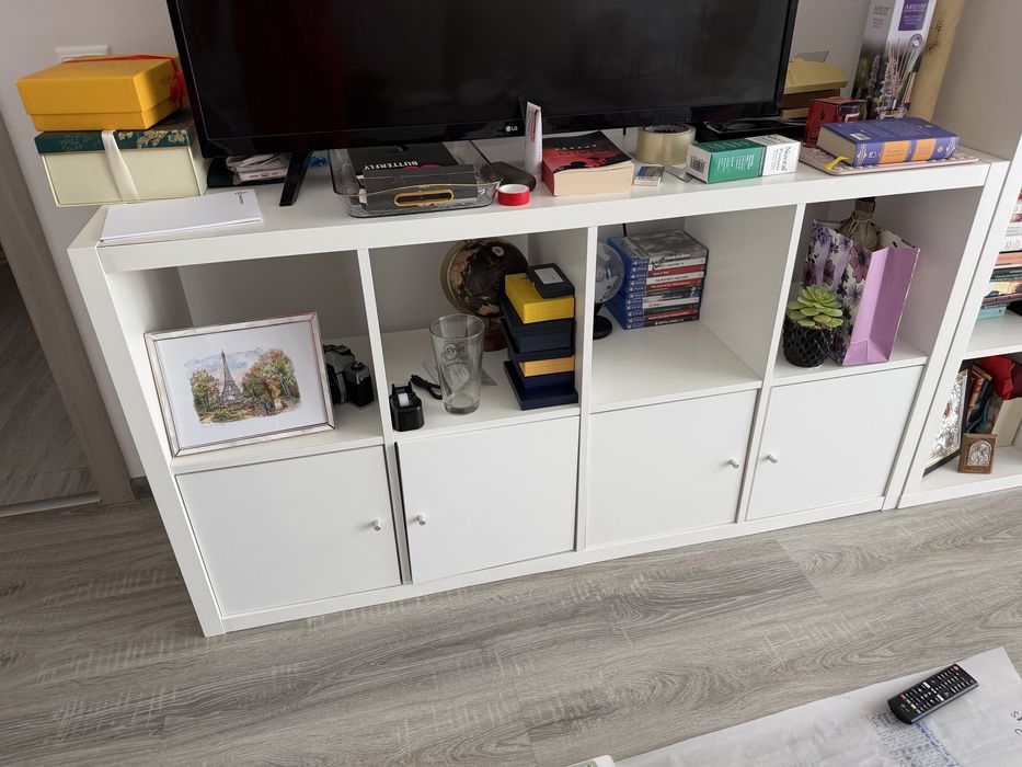 Raft ikea alb cu usi