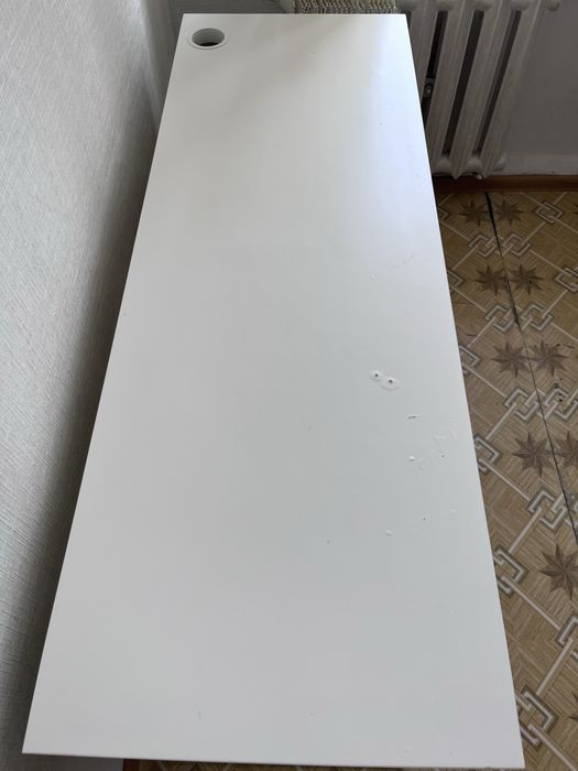 Белый loft Стол IKEA двойной с полками