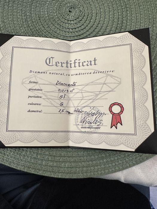 Inel Aur 14k cu Diamant si Rubin