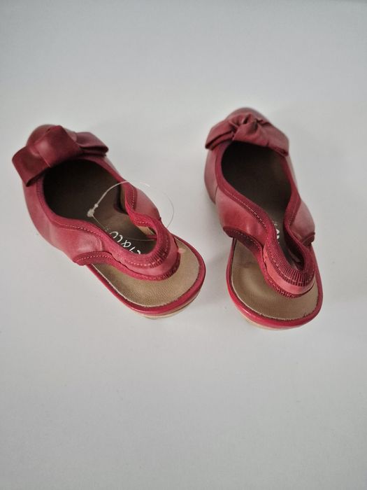 Pantofi / sandale piele burgundy marime 36