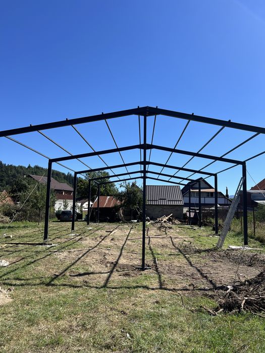 Vând structură metalică 200 m² completă pregătită pentru montaj  fac si alte dimensiuni pe baza de comandă cu avans 0%