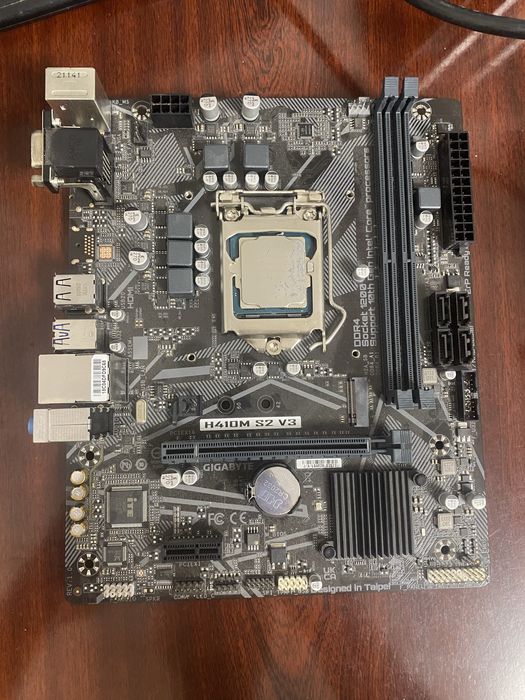 H410M+10100f мать+проц
