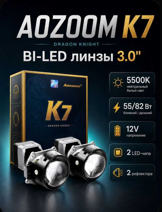 Aozoom k7 Bi-led