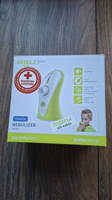 Меш инхалатор Agu
БЕЗШУМНА ИНХAЛАЦИЯ Tomchi