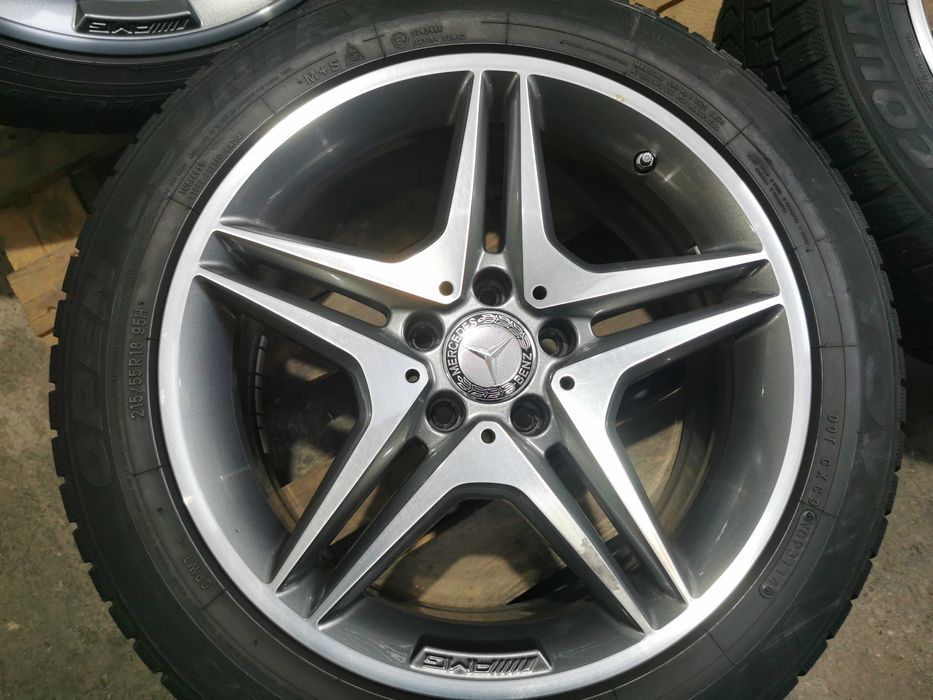 Jante Originale Mercedes AMG. A-B CLASS/CLA. R 18 cu anvelope de iarna