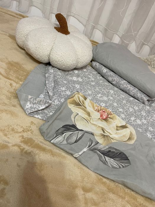 Спално бельо четири части за спалня двулицев две лица памучен памук