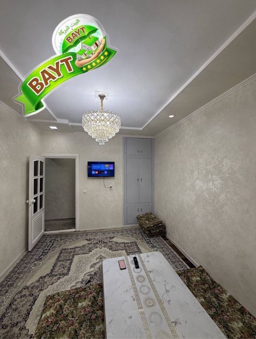 Чиланзар 24 2 комнатная С ремонтом,Все Раздельный х