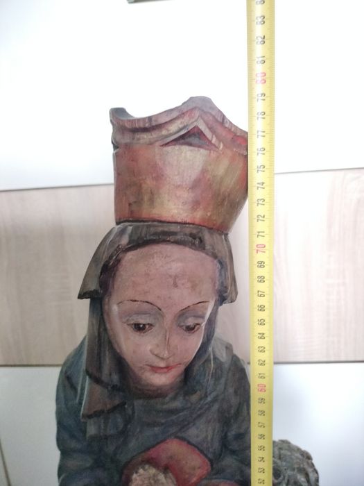 Statuetă scluptură din lemn
