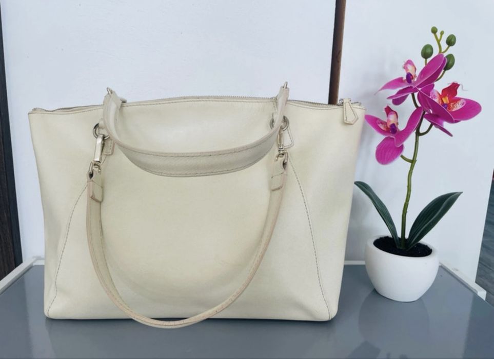 Geanta musette crem