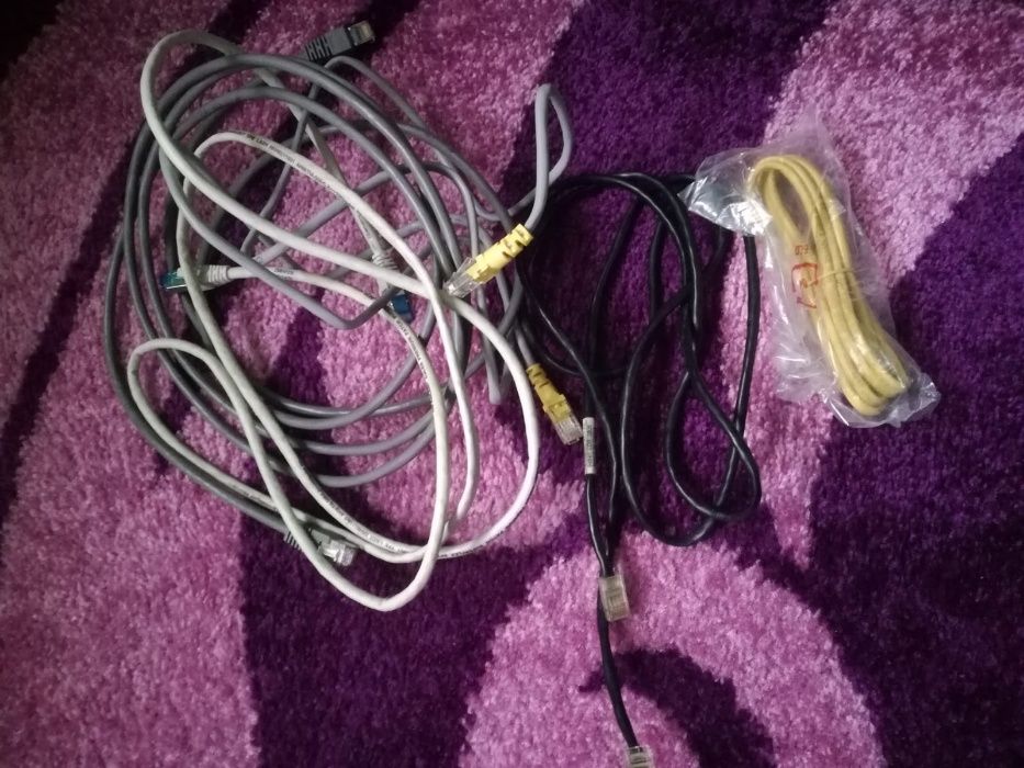 Cablu de retea, UTP Ethernet CAT 5, de la router la PC sau TV Smart