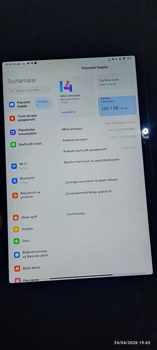 Redmi pad se planshet 128 gb
