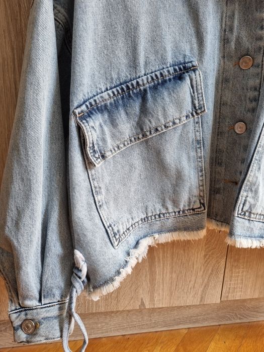 Дамско дънкено яке,светъл деним