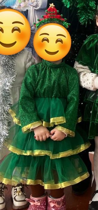 Жаңа жылдық Ёлка көйлегі  прокатка 2-3 жасқа келеди