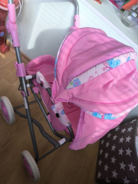 Детска количка за игра и пиано с микрофон