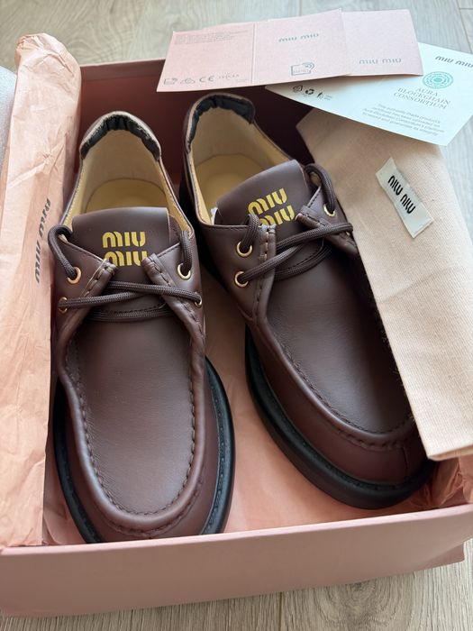Дамски обувки/loafers/ Miu Miu /естествена кожа Miu Miu