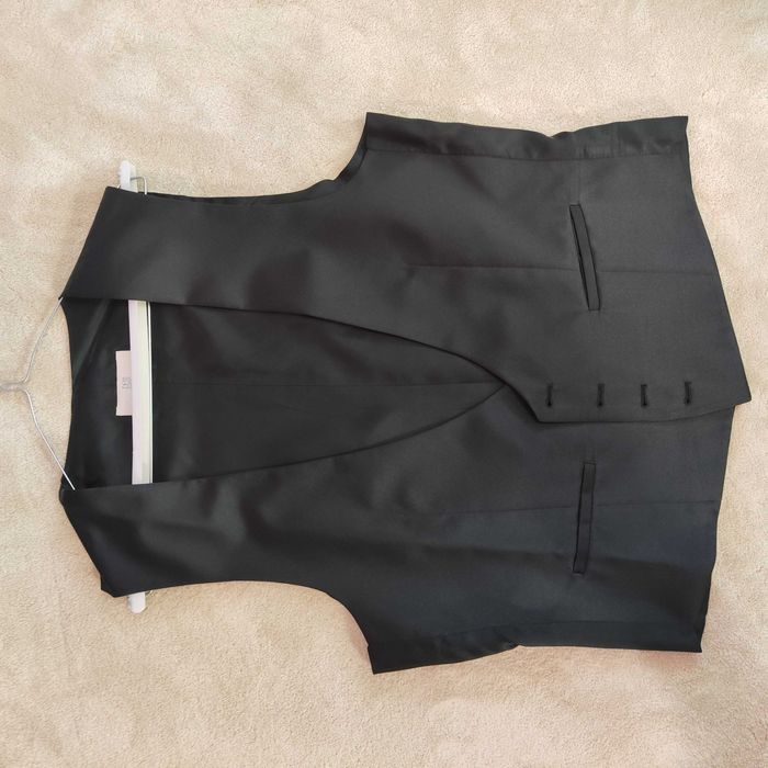 Costum de nuntă/botez bărbati negru cu vesta