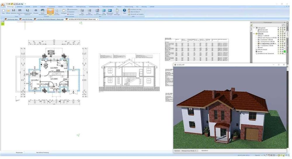 ArCADia BIM 3D Arhitekt Софтуер за архитектура проектиране DWG чертежи
