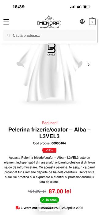 Set complet frizerie  JRL gold  / Foarfece/ Pelerine / Feon