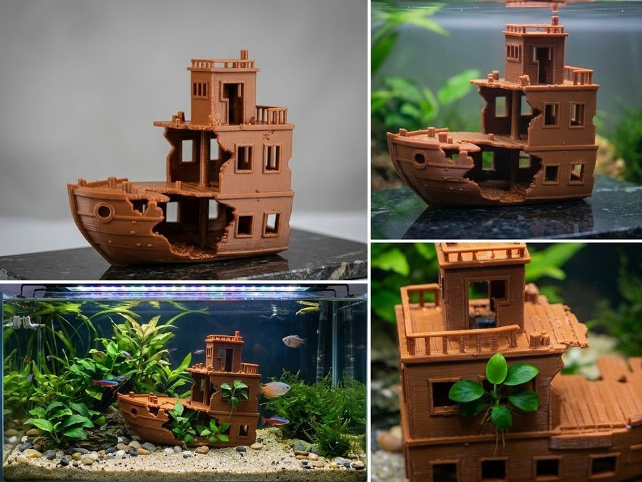 Nava decor acvariu