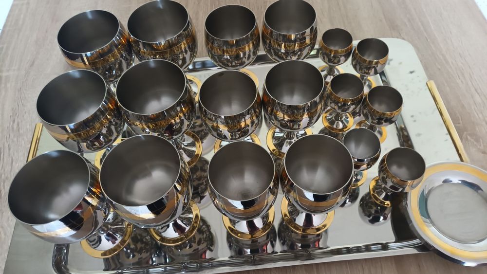 Set zepter Prince cu dungă aur 24k