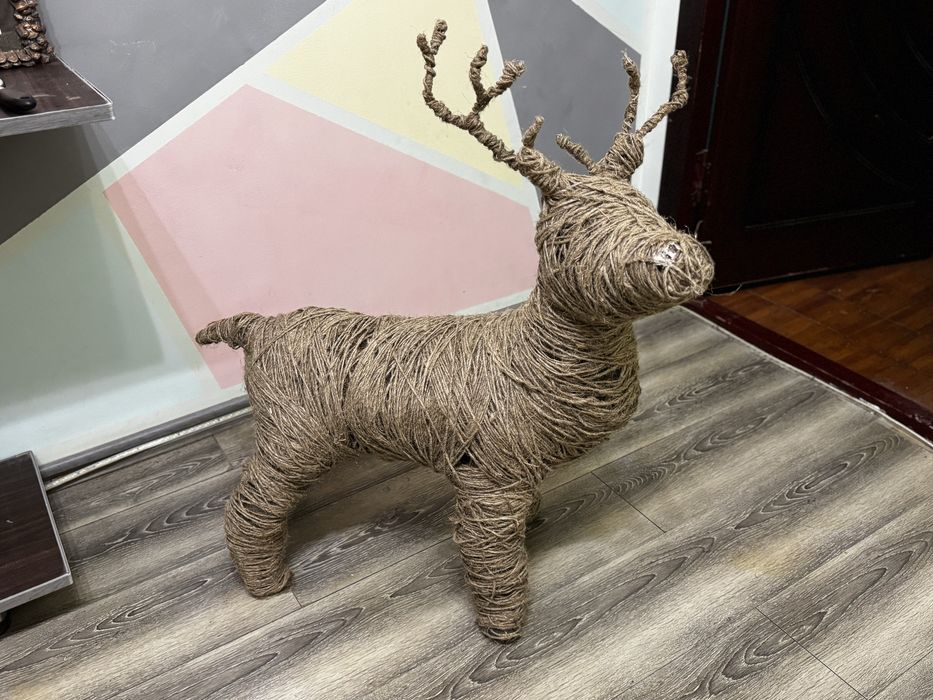 Эко-олень из льна
