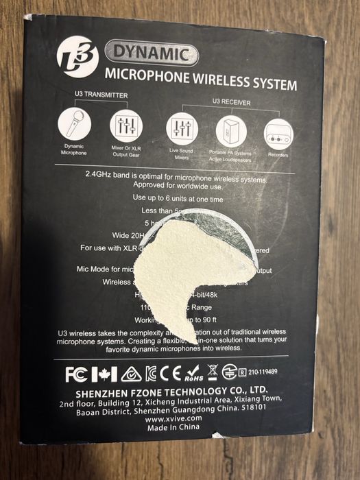 XVIVE безжична wireless система U3