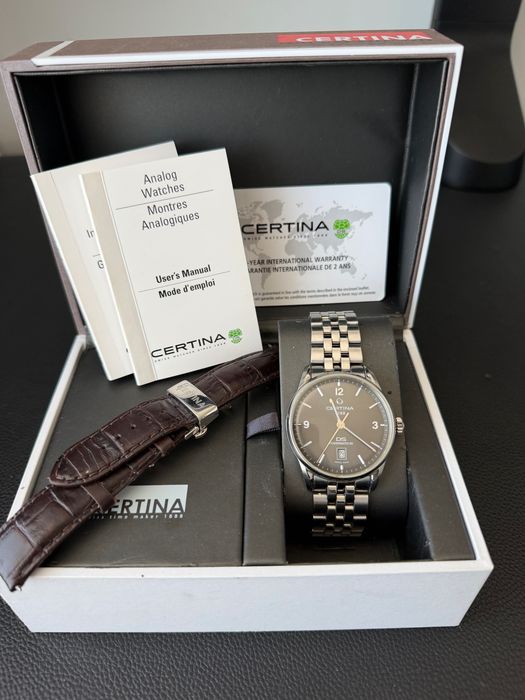 Ръчен часовник Certina DS Powermatic 80, пълен комплект, две каишки
