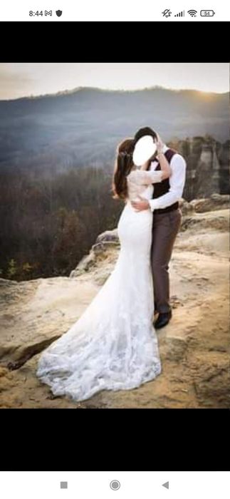 Vand rochie de mireasa Enzoani Beautiful mărime 36-38 ajustabil