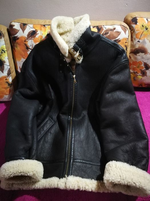 Cojoc piele/blana B-3 Flight Bomber Pilot Aviator Shearling Ww2