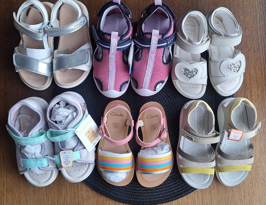 Сандали - чисто нови - Clarks, Geox, Biomecanics - н. 26