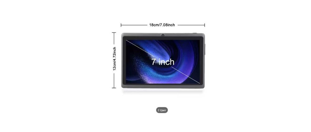 Планшет CR Android 1024x600, 7 дюймов IPS экран