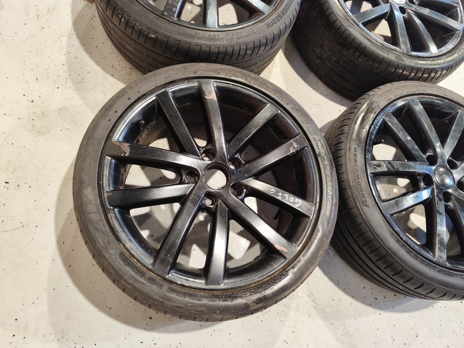 Set jante R18 Audi vw Skoda Seat 5x112 cu anvelope vara et51