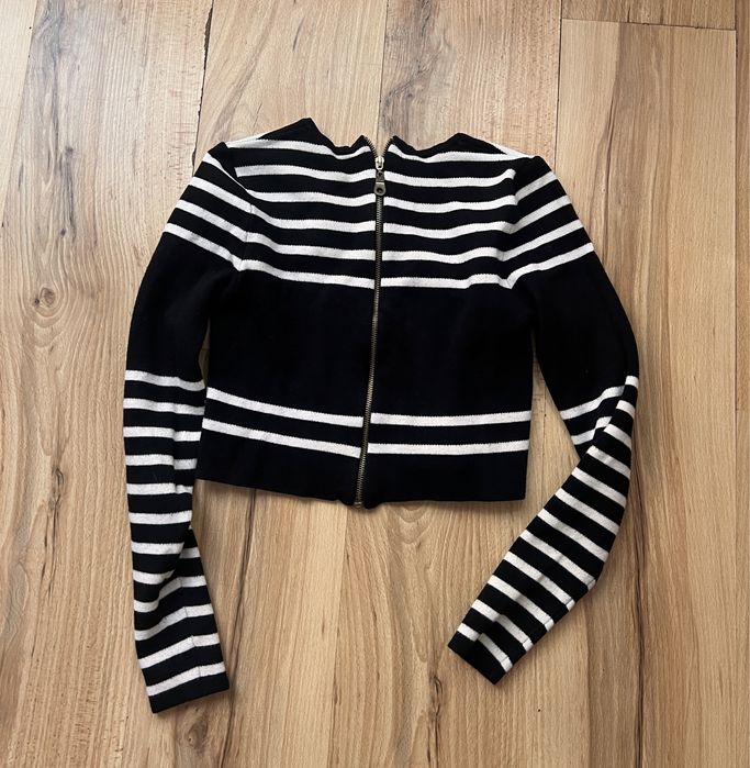 гещеризон Evis, блузка Balmain, Dsquared2