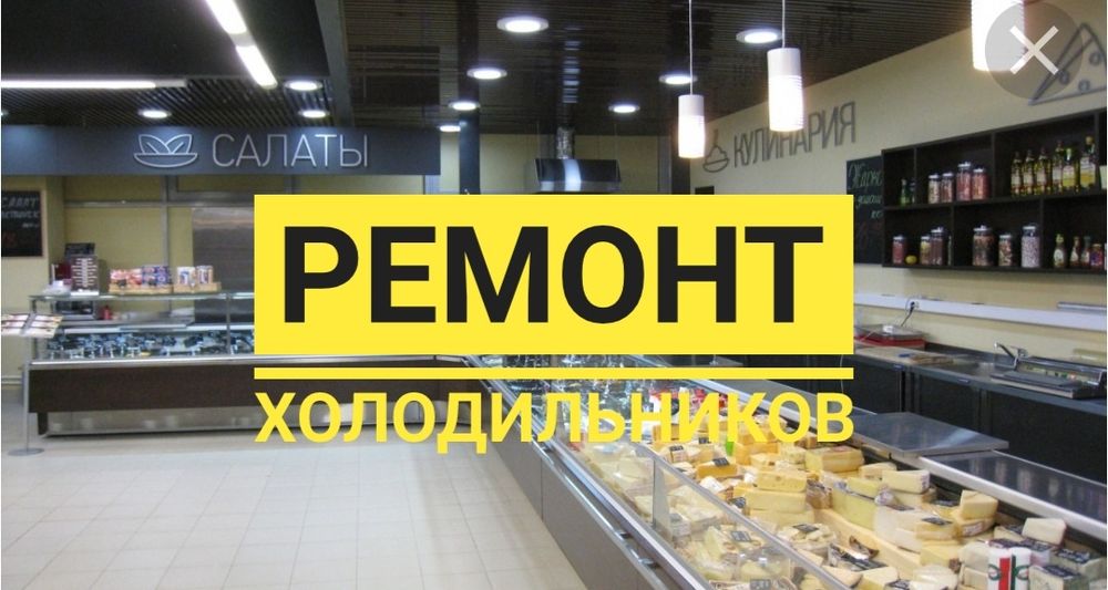 Ремонт холодильников морозильников витрин