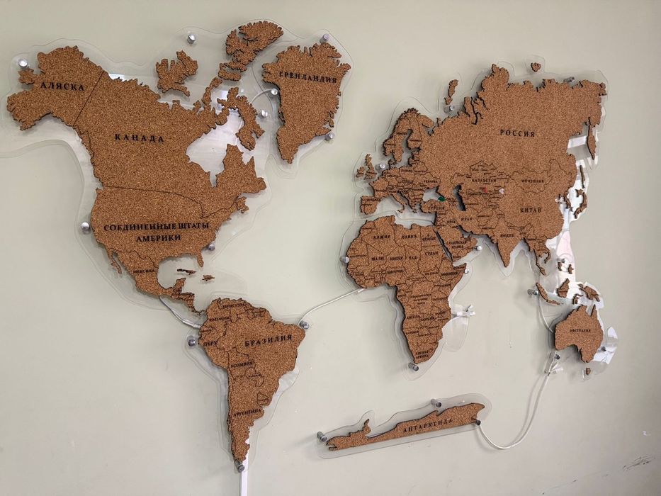 Карта мира шымкент