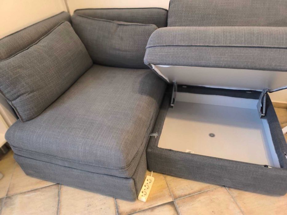 Модулен ъглов диван,опция сън,сваляеми калъфи