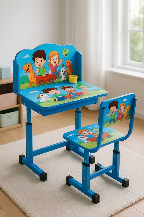 Детский парта Soffi со стулом и часами