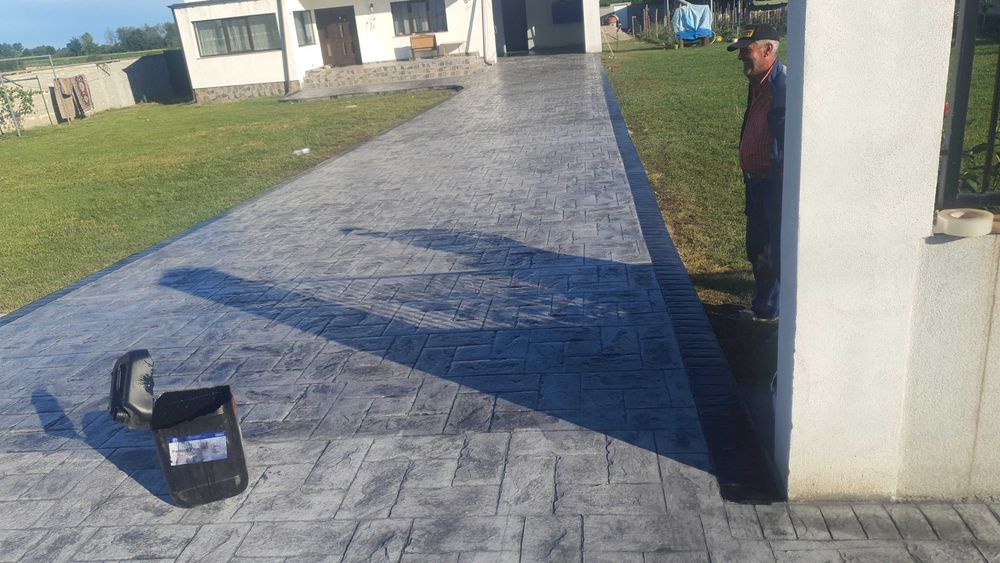 #beton amprentat# pavaj din beton