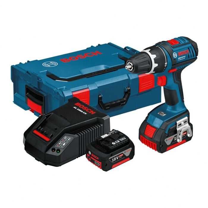 Surubelnita Bosch Professional GSR 18 V-LI 2 acumulatori 4 Ah 1700 RPM