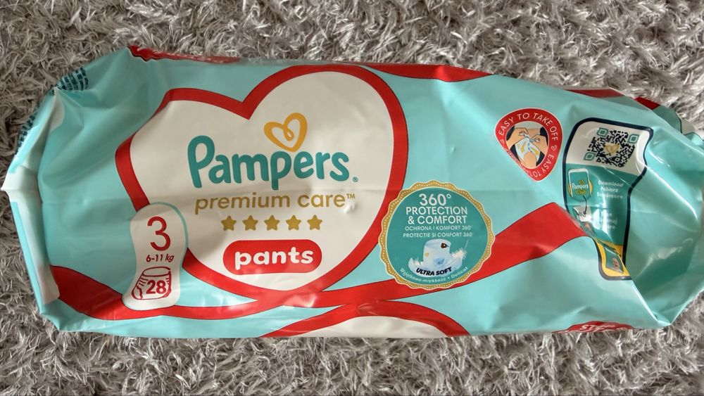 Pampers Premium Care Pants mărimea 3, 6–11 kg – 28 bucăți
