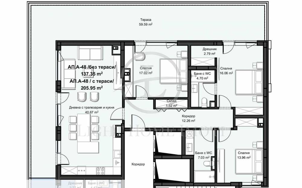 Реф. 3517 Четиристаен Смирненски / Нова Луксозна Сграда