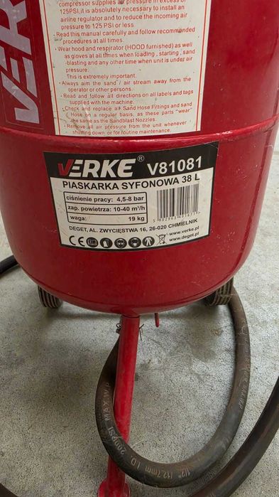 Aparat de sablat cu nisip 38 L