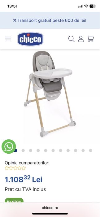 Scaun de masa Chicco