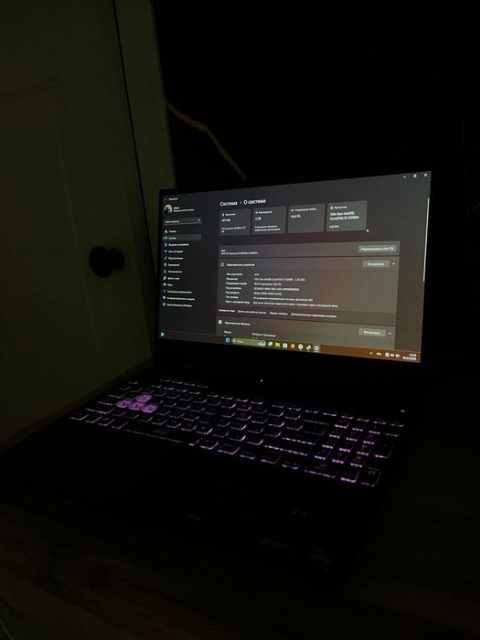 Игровой ноутбук ASUS TUF F15 i5-12500H 2.5GHz/16GB/512/3050