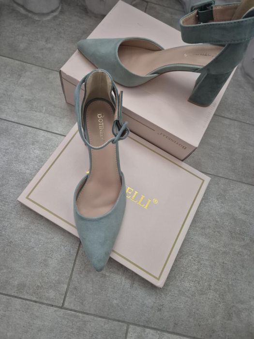 Дамски Обувки с Токчета Обърната Екологична Кожа